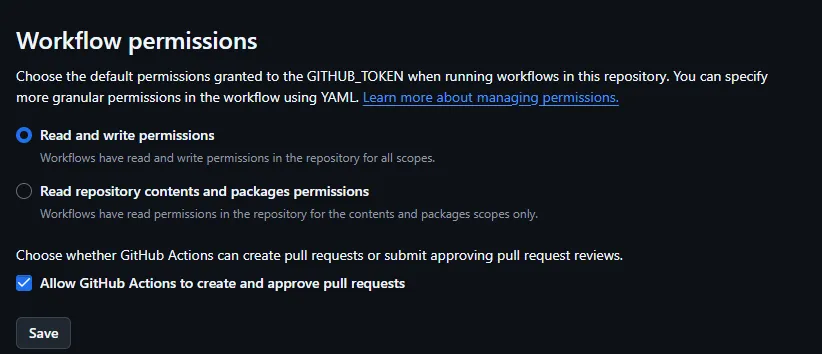 Wrong permission settings