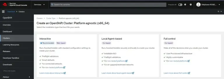 console Redhat
