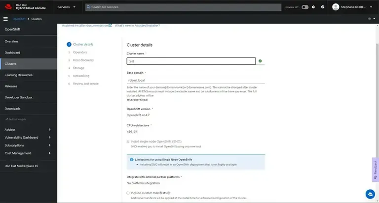 console Redhat