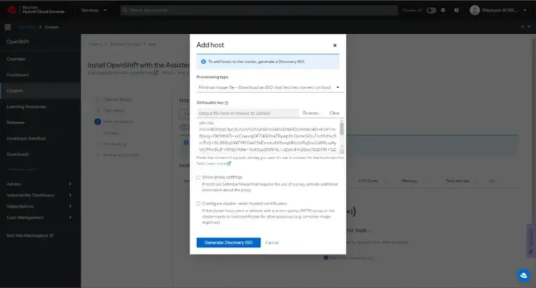 console Redhat