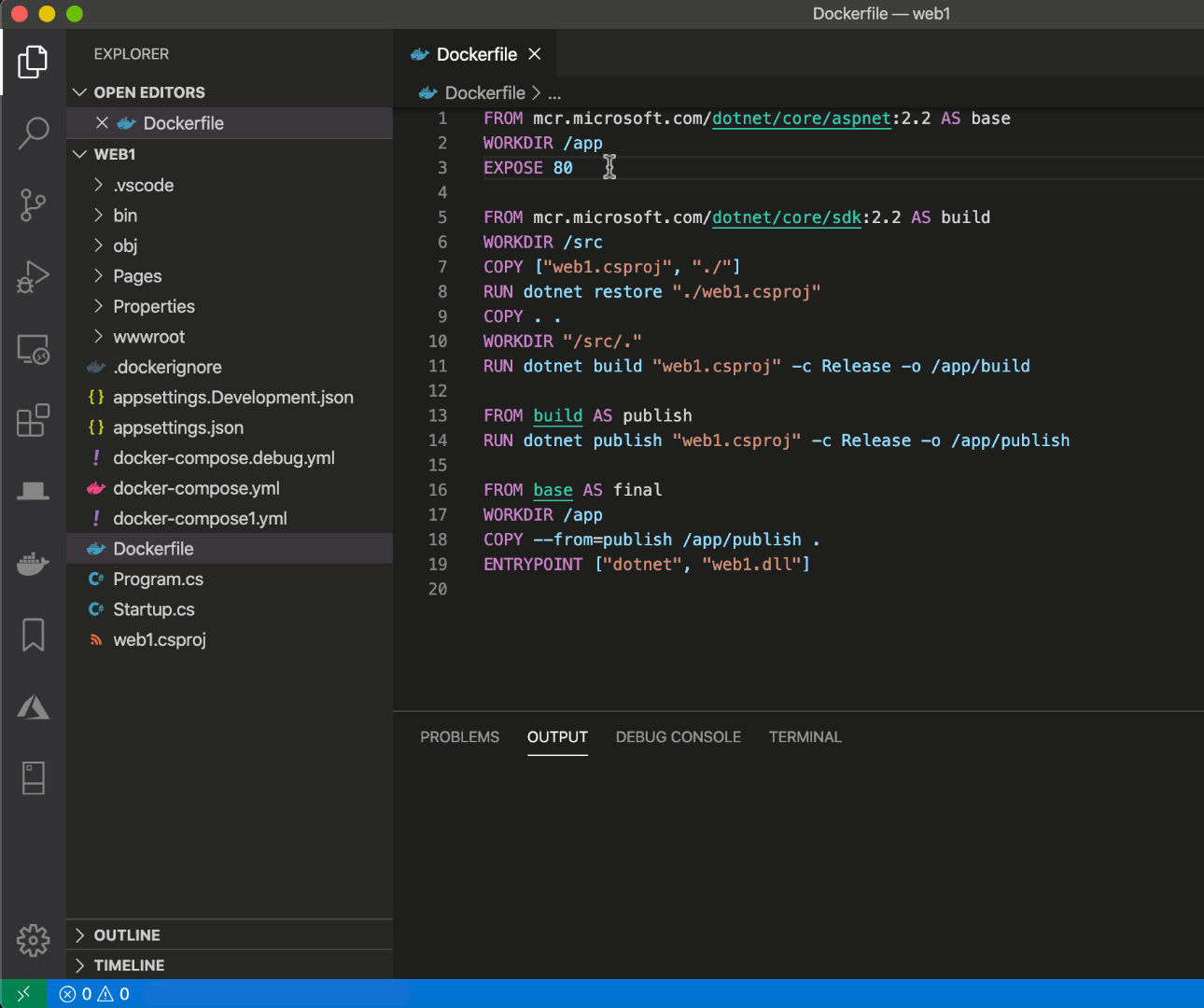 vscode docker